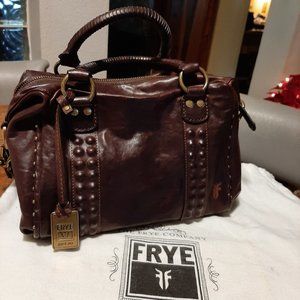 *RARE* Frye Roxanne Studded Leather Satchel